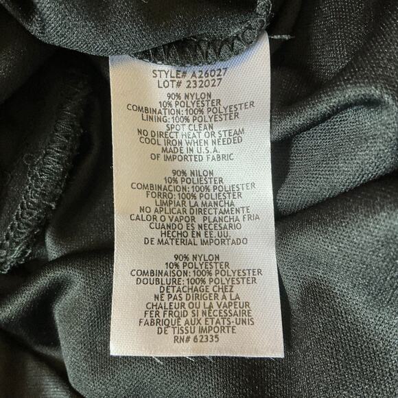 AQUA Velvet Strapless Mini Fit and Flare Cocktail Party Dress Black Size 12 LBD - Picture 9 of 11